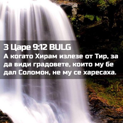 Picture 02 - 3 Царе 9:12 BULG - А когато Хирам излезе от - Bible Verse Picture