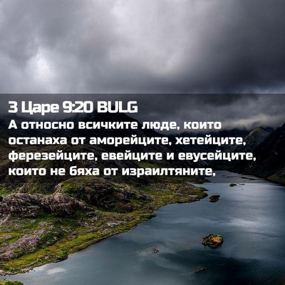 Picture 02 - 3 Царе 9:20 BULG - А относно всичките люде, - Bible Verse Picture