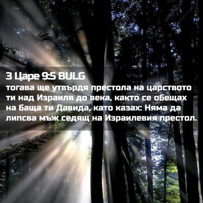 Picture 02 - 3 Царе 9:5 BULG - тогава ще утвърдя престола - Bible Verse Picture