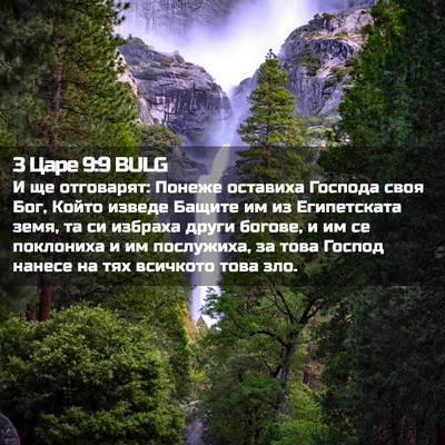 Picture 02 - 3 Царе 9:9 BULG - И ще отговарят: Понеже - Bible Verse Picture