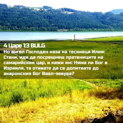 Picture 02 - 4 Царе 1:3 BULG - Но ангел Господен каза на - Bible Verse Picture