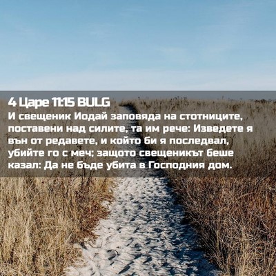 Picture 02 - 4 Царе 11:15 BULG - И свещеник Иодай заповяда - Bible Verse Picture