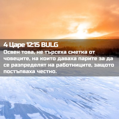 Picture 02 - 4 Царе 12:15 BULG - Освен това, не търсеха - Bible Verse Picture