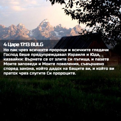 Picture 02 - 4 Царе 17:13 BULG - Но пак чрез всичките - Bible Verse Picture