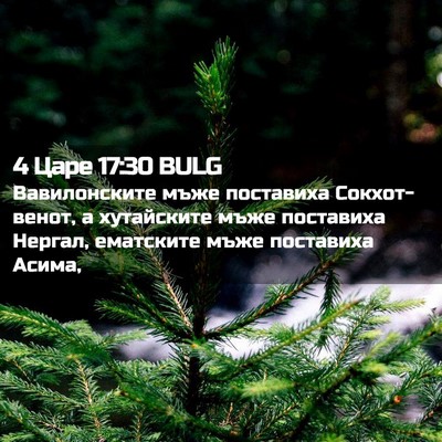 Picture 02 - 4 Царе 17:30 BULG - Вавилонските мъже - Bible Verse Picture