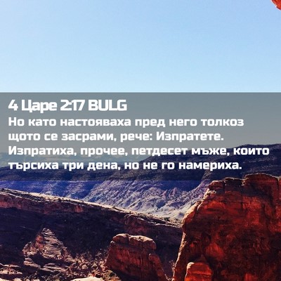 Picture 02 - 4 Царе 2:17 BULG - Но като настояваха пред - Bible Verse Picture