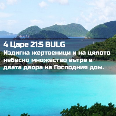 Picture 02 - 4 Царе 21:5 BULG - Издигна жертвеници и на - Bible Verse Picture