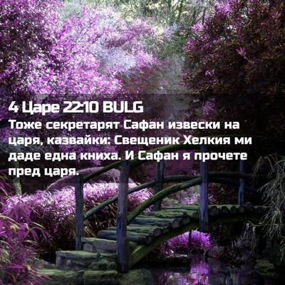 Picture 02 - 4 Царе 22:10 BULG - Тоже секретарят Сафан - Bible Verse Picture