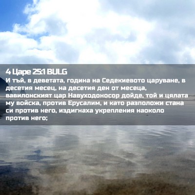 Picture 02 - 4 Царе 25:1 BULG - И тъй, в деветата, година на - Bible Verse Picture
