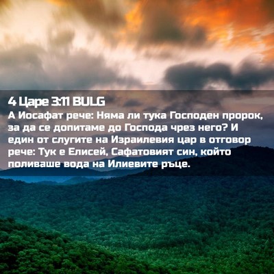 Picture 02 - 4 Царе 3:11 BULG - А Иосафат рече: Няма ли - Bible Verse Picture
