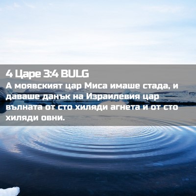 Picture 02 - 4 Царе 3:4 BULG - А моявският цар Миса имаше - Bible Verse Picture