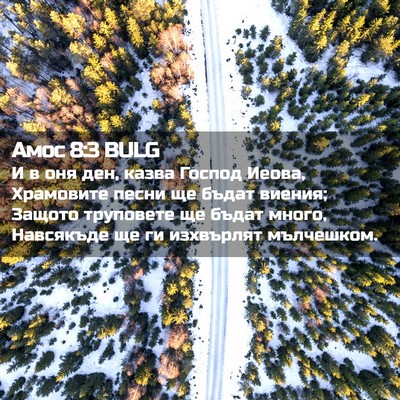 Picture 02 - Амос 8:3 BULG - И в оня ден, казва Господ - Bible Verse Picture