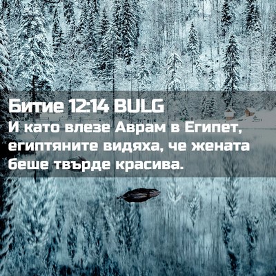 Picture 02 - Битие 12:14 BULG - И като влезе Аврам в - Bible Verse Picture