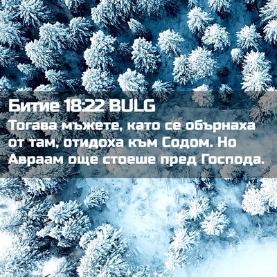 Picture 02 - Битие 18:22 BULG - Тогава мъжете, като се - Bible Verse Picture