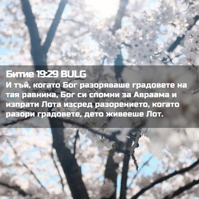 Picture 02 - Битие 19:29 BULG - И тъй, когато Бог - Bible Verse Picture