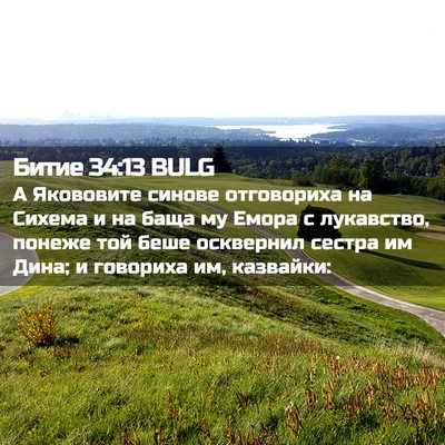 Picture 02 - Битие 34:13 BULG - А Якововите синове - Bible Verse Picture