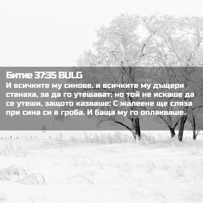 Picture 02 - Битие 37:35 BULG - И всичките му синове, и - Bible Verse Picture