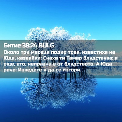 Picture 02 - Битие 38:24 BULG - Около три месеца подир - Bible Verse Picture