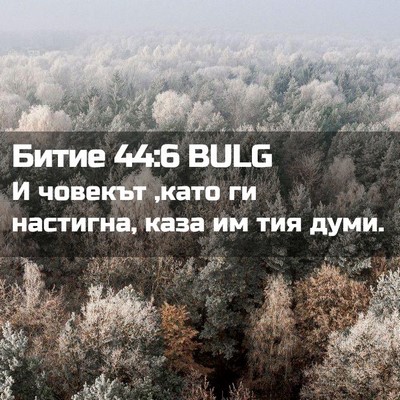 Picture 02 - Битие 44:6 BULG - И човекът ,като ги - Bible Verse Picture