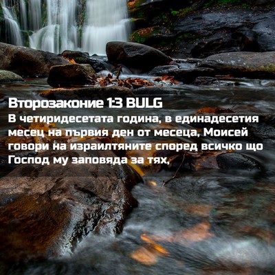 Picture 02 - Второзаконие 1:3 BULG - В четиридесетата година, в - Bible Verse Picture