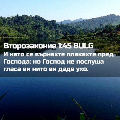 Picture 02 - Второзаконие 1:45 BULG - И като се върнахте - Bible Verse Picture
