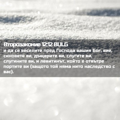 Picture 02 - Второзаконие 12:12 BULG - и да се веселите пред - Bible Verse Picture