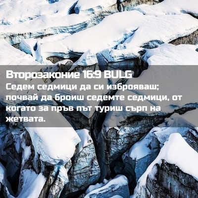 Picture 02 - Второзаконие 16:9 BULG - Седем седмици да си - Bible Verse Picture