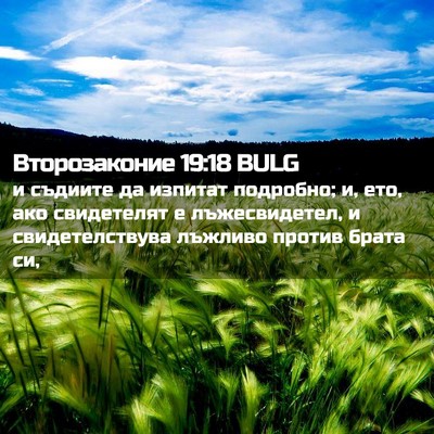 Picture 02 - Второзаконие 19:18 BULG - и съдиите да изпитат - Bible Verse Picture
