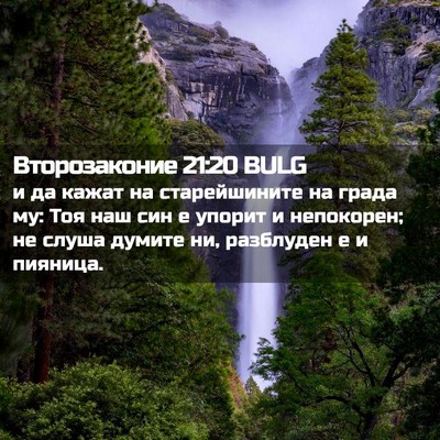 Picture 02 - Второзаконие 21:20 BULG - и да кажат на старейшините - Bible Verse Picture