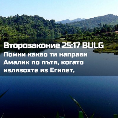 Picture 02 - Второзаконие 25:17 BULG - Помни какво ти направи - Bible Verse Picture