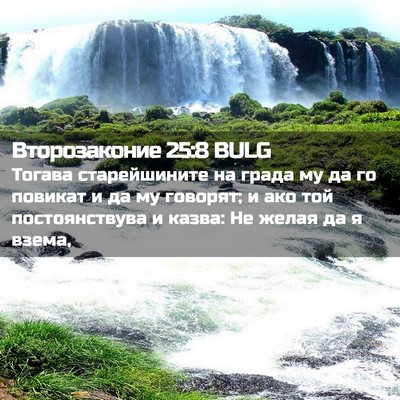 Picture 02 - Второзаконие 25:8 BULG - Тогава старейшините на - Bible Verse Picture