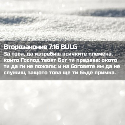 Picture 02 - Второзаконие 7:16 BULG - За това, да изтребиш - Bible Verse Picture