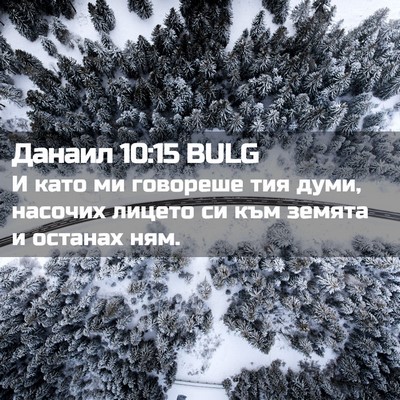 Picture 02 - Данаил 10:15 BULG - И като ми говореше тия - Bible Verse Picture