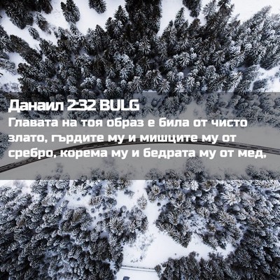 Picture 02 - Данаил 2:32 BULG - Главата на тоя образ е била - Bible Verse Picture