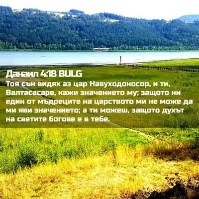 Picture 02 - Данаил 4:18 BULG - Тоя сън видях аз цар - Bible Verse Picture