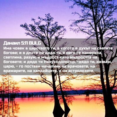Picture 02 - Данаил 5:11 BULG - Има човек в царството ти, в - Bible Verse Picture