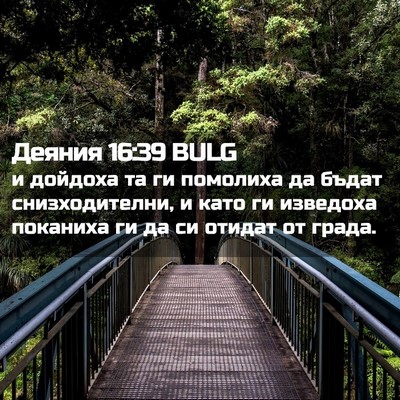 Picture 02 - Деяния 16:39 BULG - и дойдоха та ги помолиха да - Bible Verse Picture