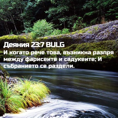 Picture 02 - Деяния 23:7 BULG - И когато рече това, - Bible Verse Picture