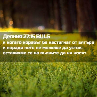 Picture 02 - Деяния 27:15 BULG - и когато корабът бе - Bible Verse Picture