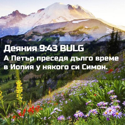 Picture 02 - Деяния 9:43 BULG - А Петър преседя дълго - Bible Verse Picture