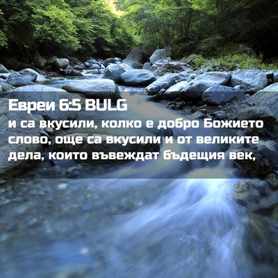 Picture 02 - Евреи 6:5 BULG - и са вкусили, колко е добро - Bible Verse Picture