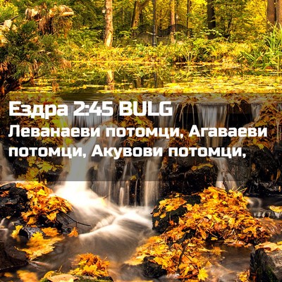 Picture 02 - Ездра 2:45 BULG - Леванаеви потомци, - Bible Verse Picture