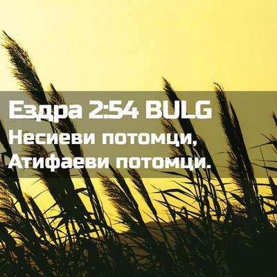 Picture 02 - Ездра 2:54 BULG - Несиеви потомци, Атифаеви - Bible Verse Picture
