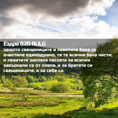 Picture 02 - Ездра 6:20 BULG - защото свещениците и - Bible Verse Picture