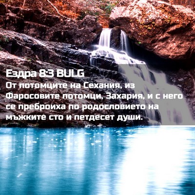 Picture 02 - Ездра 8:3 BULG - От потомците на Сехания, из - Bible Verse Picture