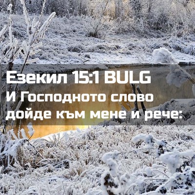Picture 02 - Езекил 15:1 BULG - И Господното слово дойде - Bible Verse Picture