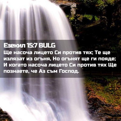 Picture 02 - Езекил 15:7 BULG - Ще насоча лицето Си против - Bible Verse Picture