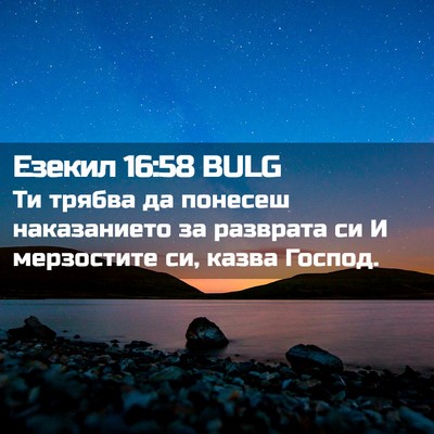 Picture 02 - Езекил 16:58 BULG - Ти трябва да понесеш - Bible Verse Picture