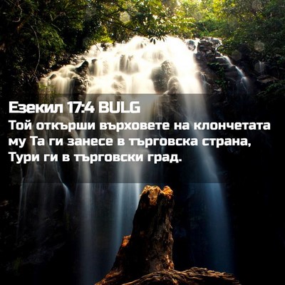 Picture 02 - Езекил 17:4 BULG - Той откърши върховете на - Bible Verse Picture