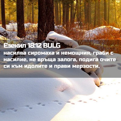 Picture 02 - Езекил 18:12 BULG - насилва сиромаха и - Bible Verse Picture